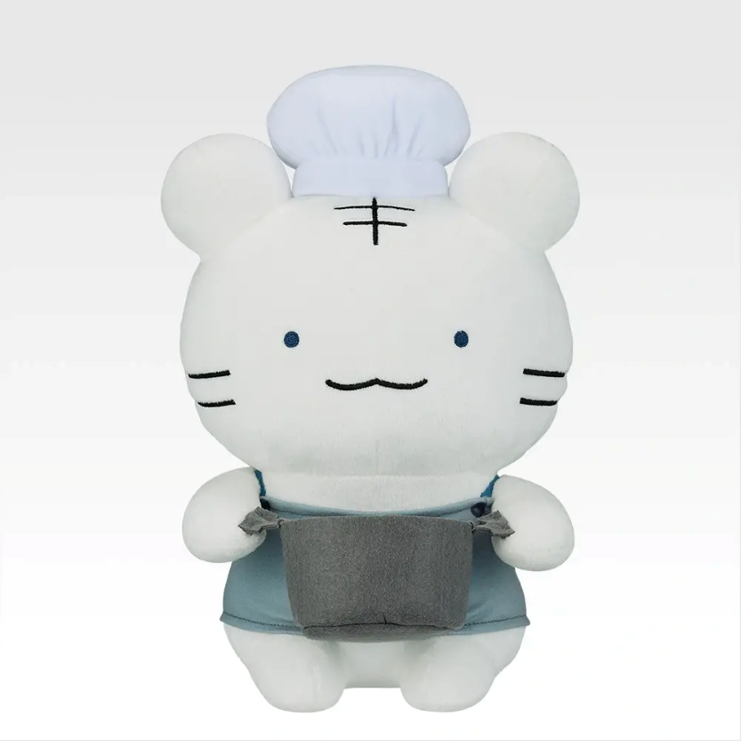 A賞 お料理スタイルなホワイトタイガーくんぬいぐるみ