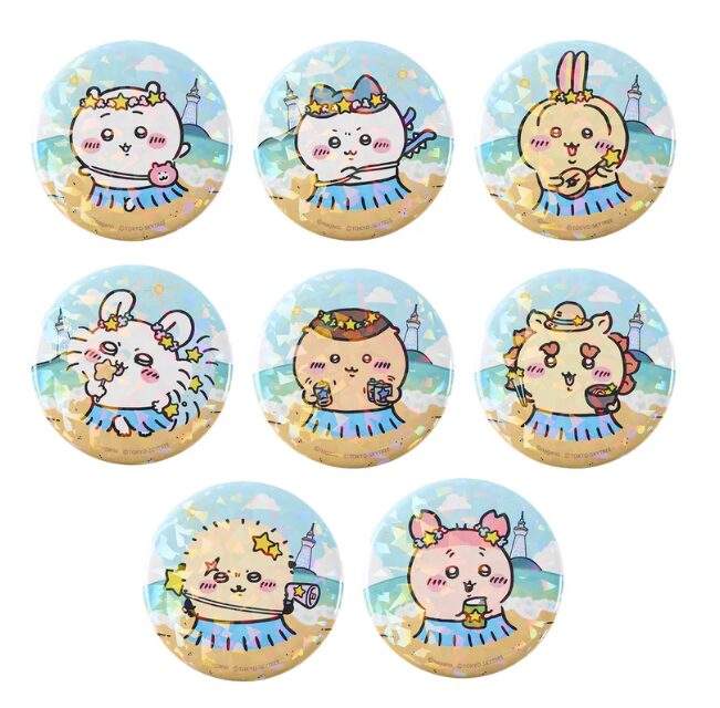 ちいかわ ちいかわ☆星ふるスカイツリー(R)とひみつの島 トレーディングホログラム缶バッジ