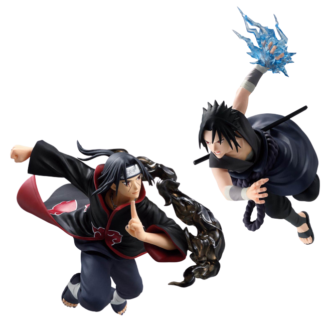 NARUTO-ナルト- 疾風伝 フィギュア うちはサスケ・うちはイタチ~GiGOグループのお店限定~